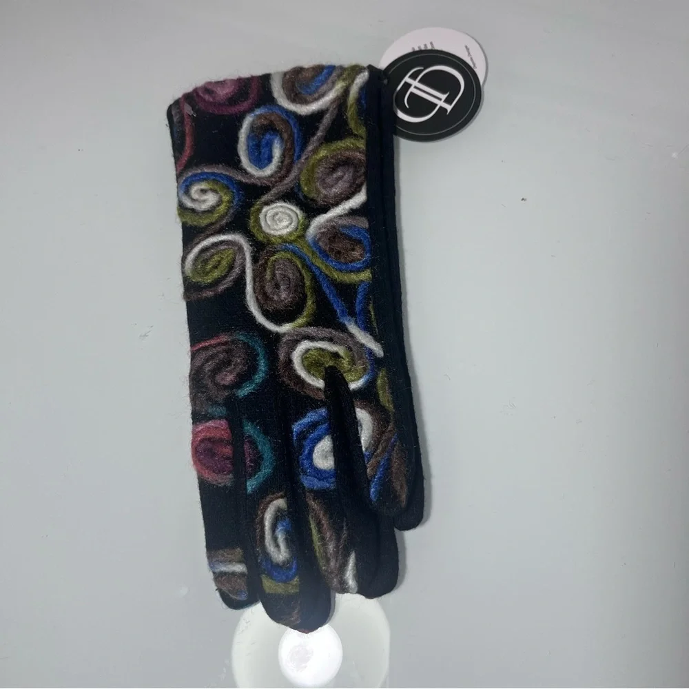 Tina Davies Professional Swirl Print Touchscreen Gloves – Colorful Winter Warm - Picture 12 of 13